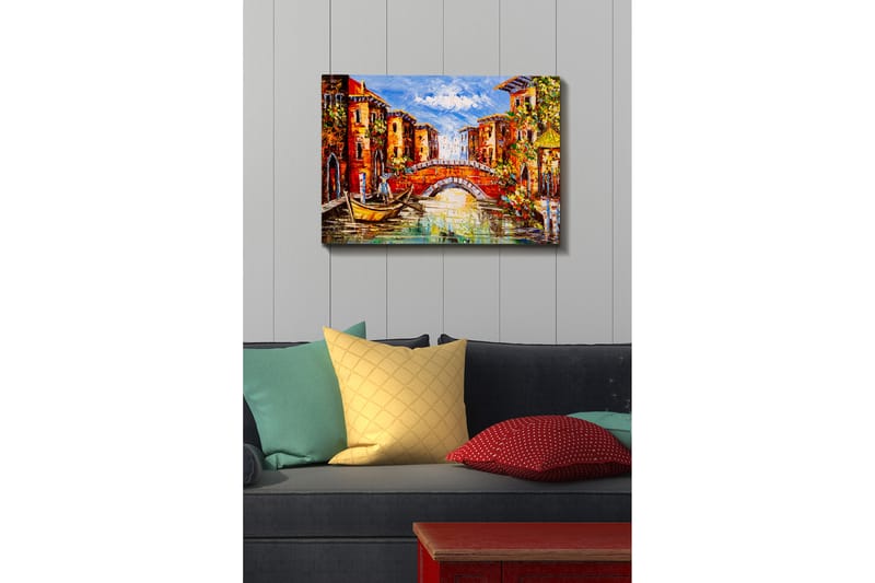 Koristeellinen Canvastaulu 50x70 cm - Monivärinen - Sisustustuotteet - Taulu & taide - Canvas-taulu