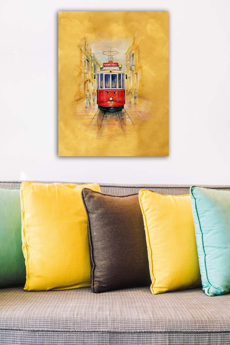 Koristeellinen Canvastaulu 50x70 cm - Monivärinen - Sisustustuotteet - Taulu & taide - Canvas-taulu
