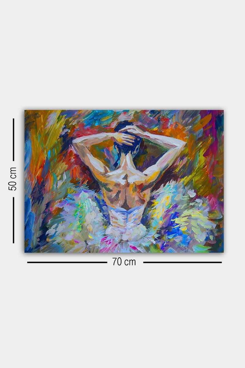 Koristeellinen Canvastaulu 50x70 cm - Monivärinen - Sisustustuotteet - Taulu & taide - Canvas-taulu