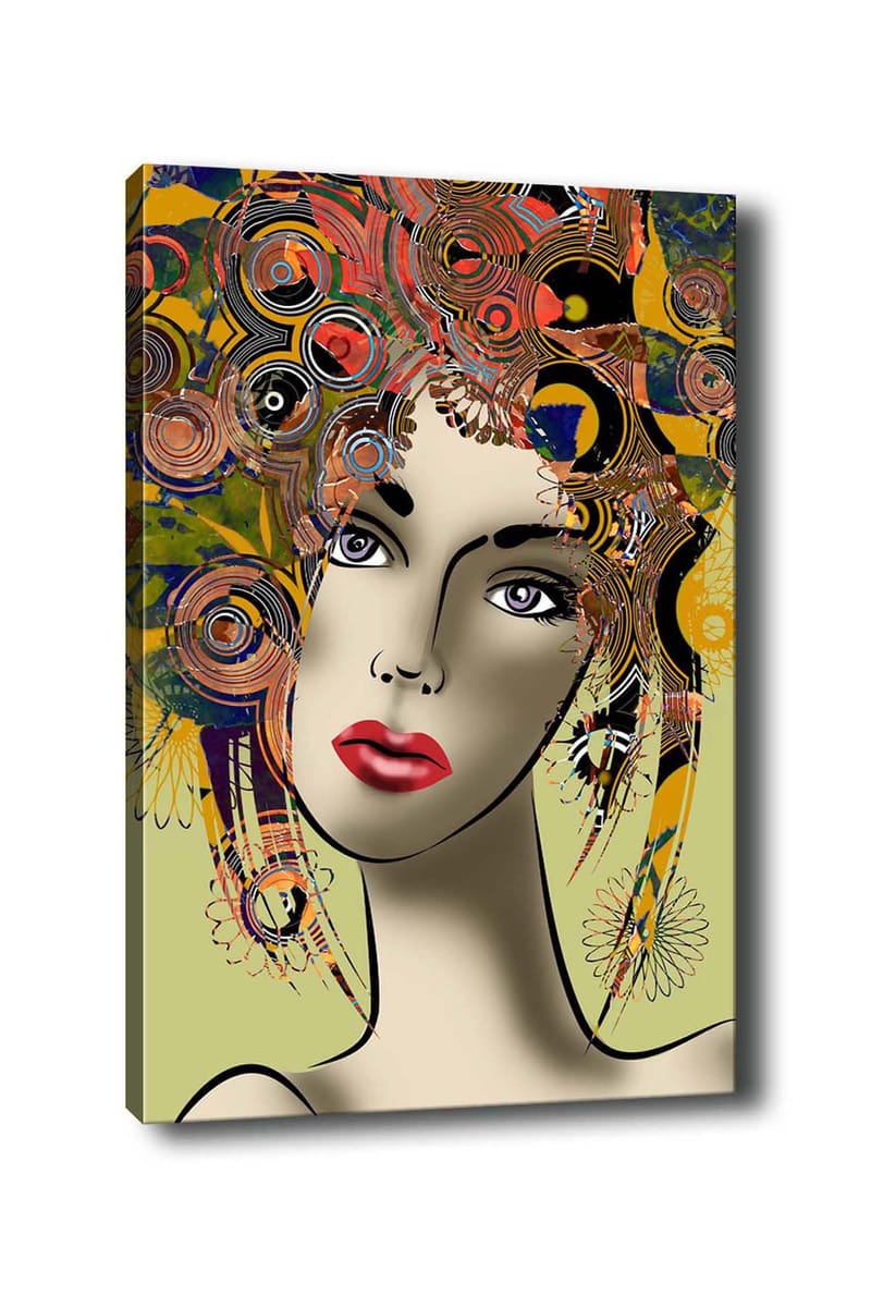 Koristeellinen Canvastaulu 50x70 cm - Monivärinen - Sisustustuotteet - Taulu & taide - Canvas-taulu