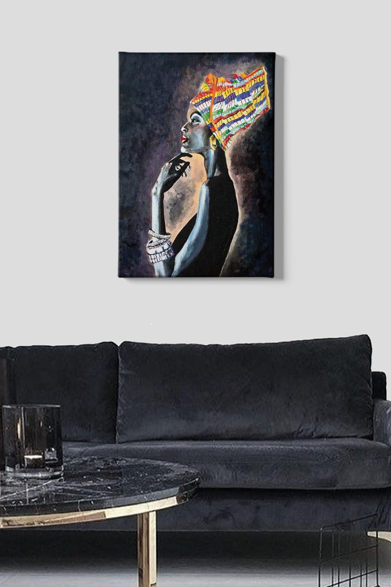 Koristeellinen Canvastaulu 50x70 cm - Monivärinen - Sisustustuotteet - Taulu & taide - Canvas-taulu