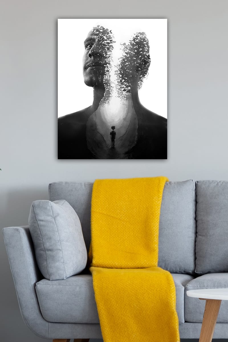 Koristeellinen Canvastaulu 50x70 cm - Monivärinen - Sisustustuotteet - Taulu & taide - Canvas-taulu