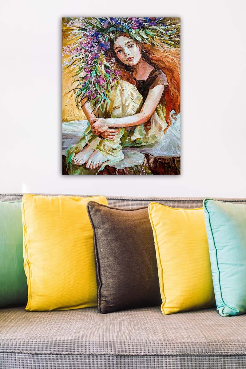 Koristeellinen Canvastaulu 50x70 cm - Monivärinen - Sisustustuotteet - Taulu & taide - Canvas-taulu