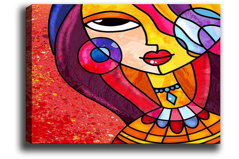 Koristeellinen Canvastaulu 50x70 cm - Monivärinen - Sisustustuotteet - Taulu & taide - Canvas-taulu