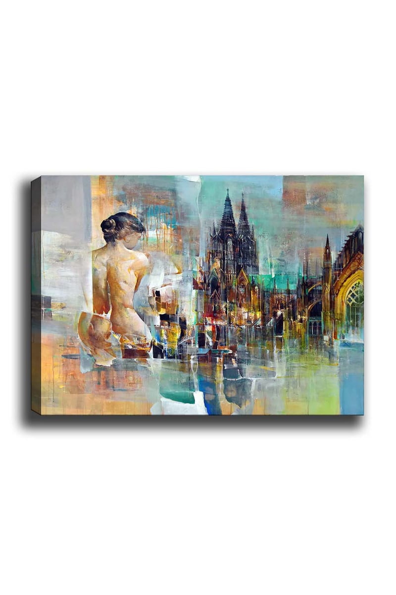 Koristeellinen Canvastaulu 50x70 cm - Monivärinen - Sisustustuotteet - Taulu & taide - Canvas-taulu