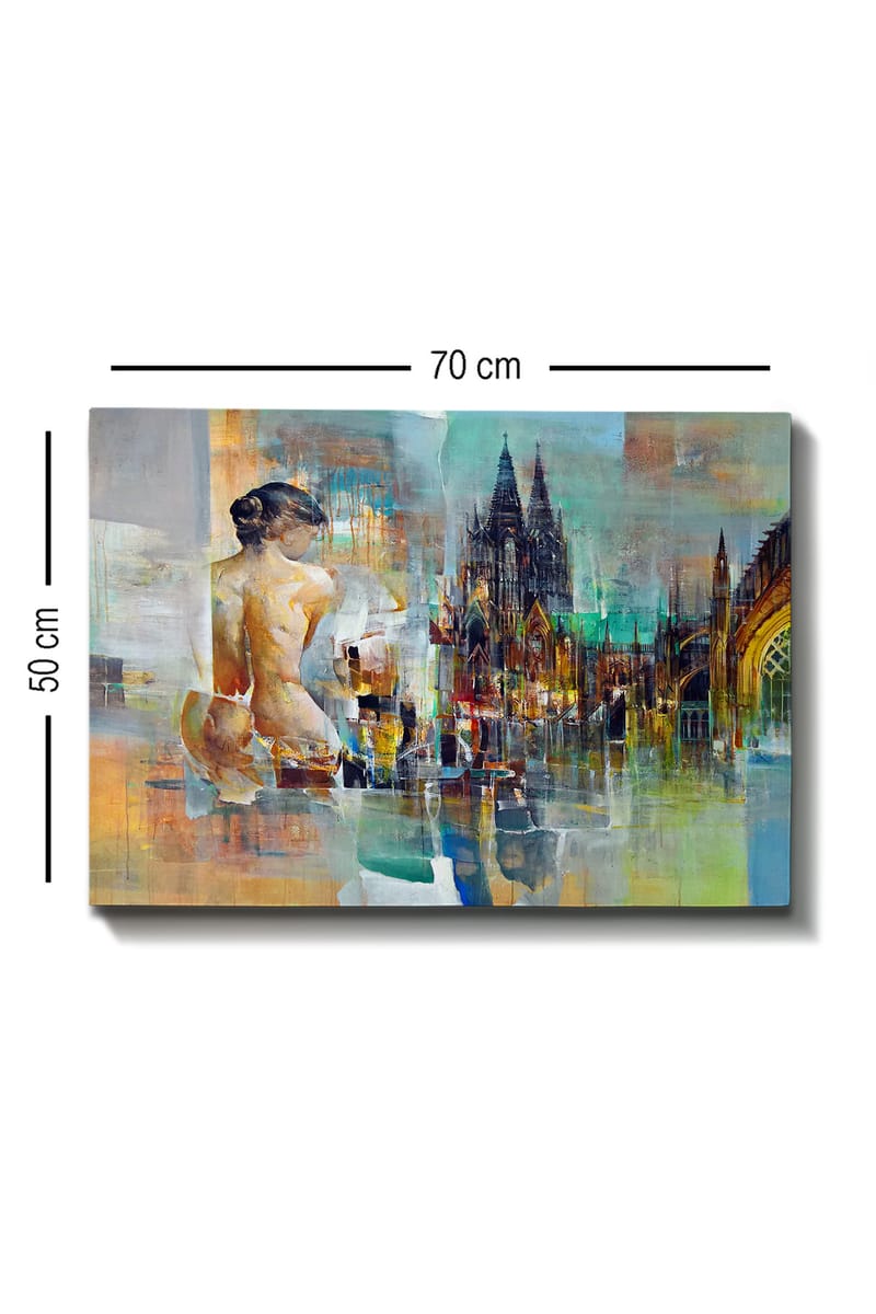 Koristeellinen Canvastaulu 50x70 cm - Monivärinen - Sisustustuotteet - Taulu & taide - Canvas-taulu