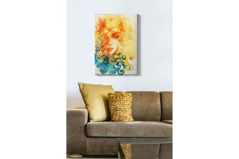 Koristeellinen Canvastaulu 50x70 cm - Monivärinen - Sisustustuotteet - Taulu & taide - Canvas-taulu