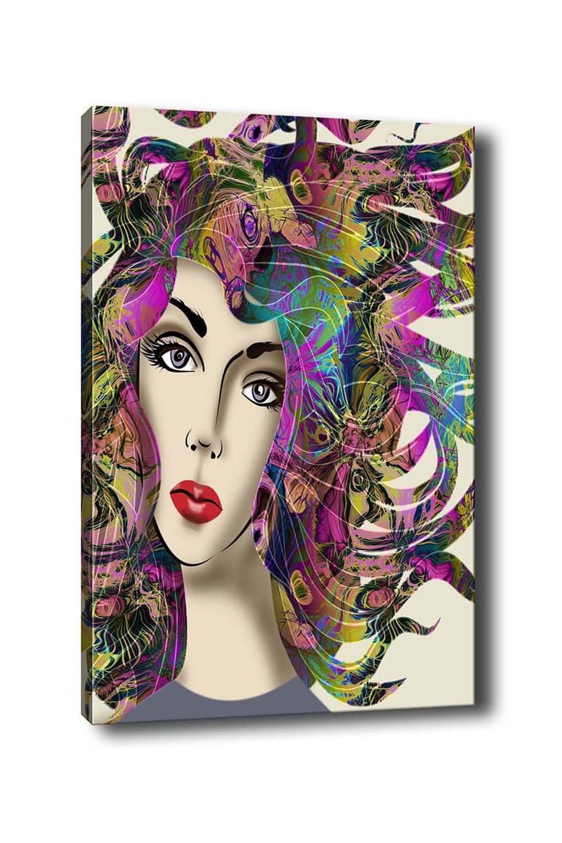 Koristeellinen Canvastaulu 50x70 cm - Monivärinen - Sisustustuotteet - Taulu & taide - Canvas-taulu