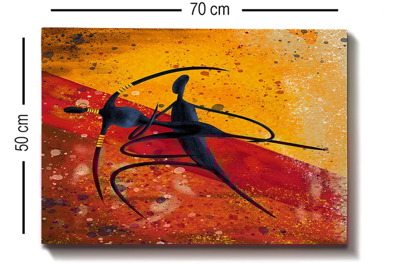 Koristeellinen Canvastaulu 50x70 cm - Monivärinen - Sisustustuotteet - Taulu & taide - Canvas-taulu