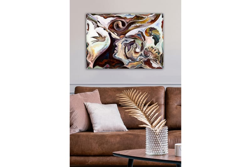 Koristeellinen Canvastaulu 50x70 cm - Monivärinen - Sisustustuotteet - Taulu & taide - Canvas-taulu