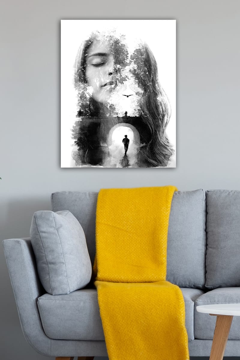 Koristeellinen Canvastaulu 50x70 cm - Monivärinen - Sisustustuotteet - Taulu & taide - Canvas-taulu