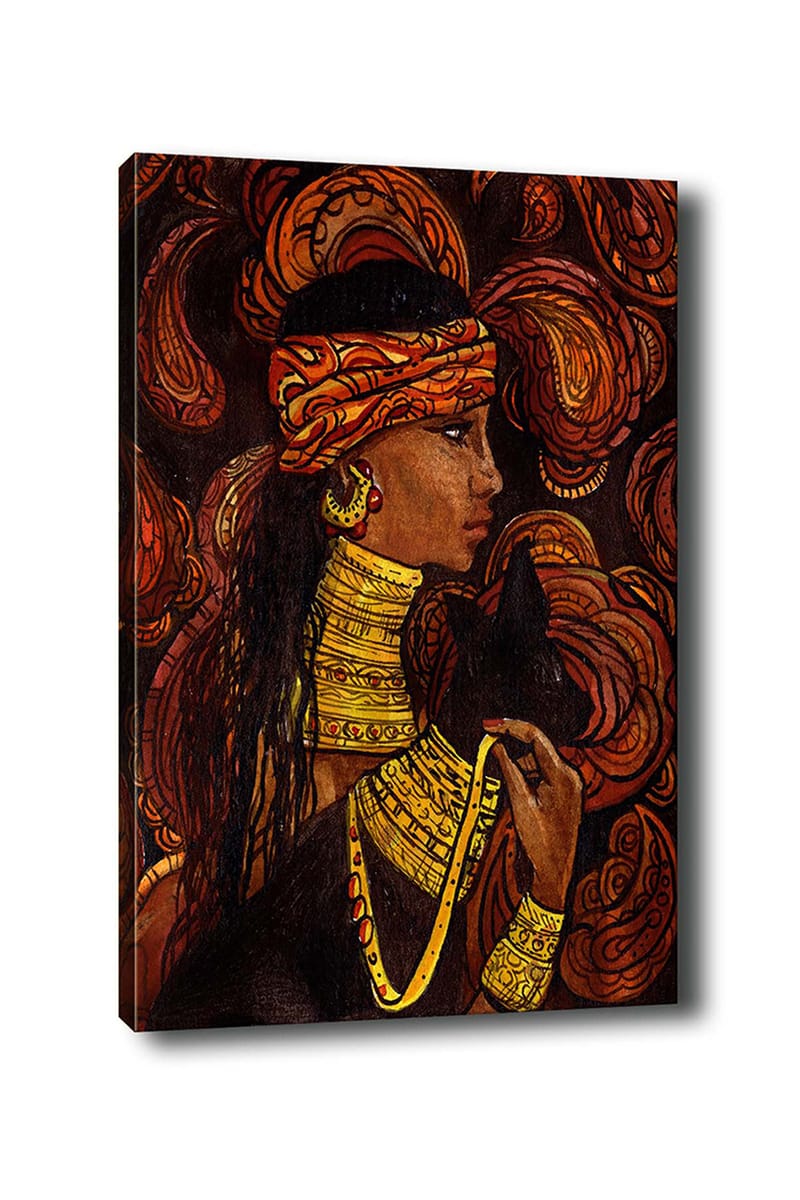 Koristeellinen Canvastaulu 50x70 cm - Monivärinen - Sisustustuotteet - Taulu & taide - Canvas-taulu