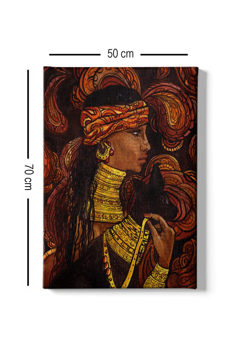 Koristeellinen Canvastaulu 50x70 cm - Monivärinen - Sisustustuotteet - Taulu & taide - Canvas-taulu