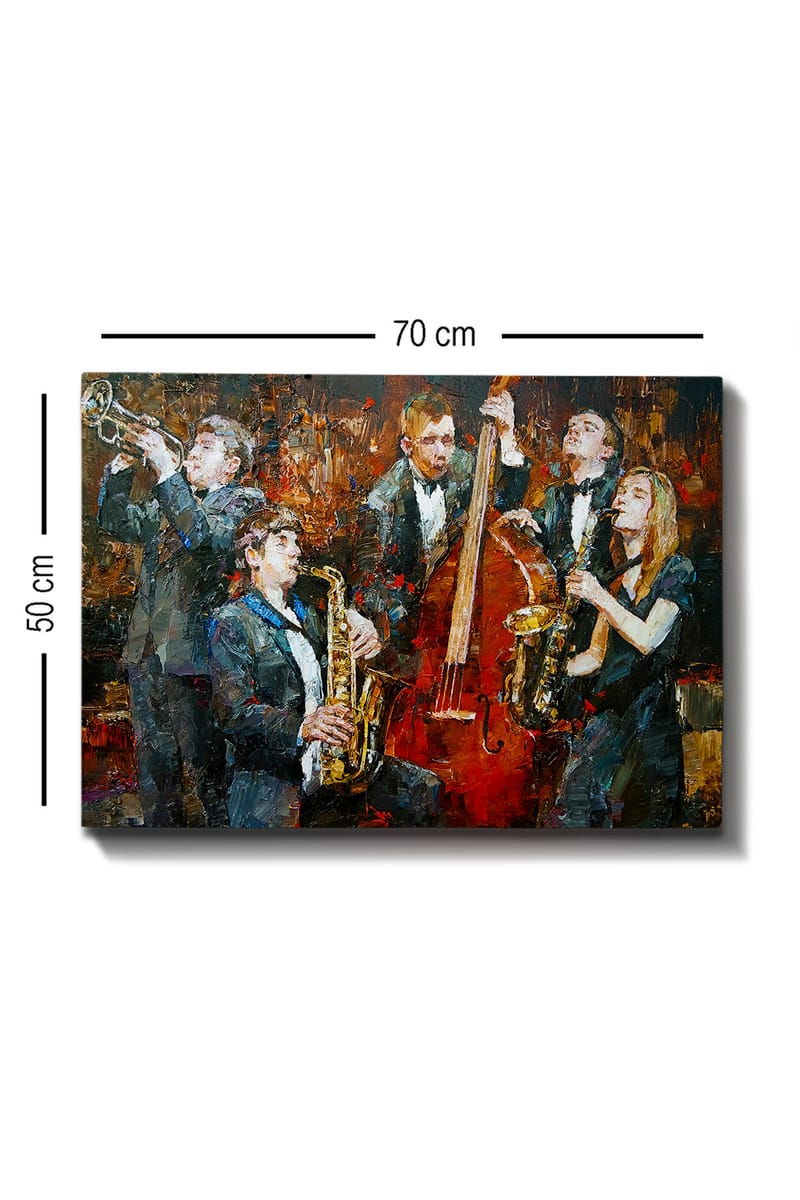 Koristeellinen Canvastaulu 50x70 cm - Monivärinen - Sisustustuotteet - Taulu & taide - Canvas-taulu