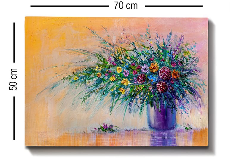 Koristeellinen Canvastaulu 50x70 cm - Monivärinen - Sisustustuotteet - Taulu & taide - Canvas-taulu