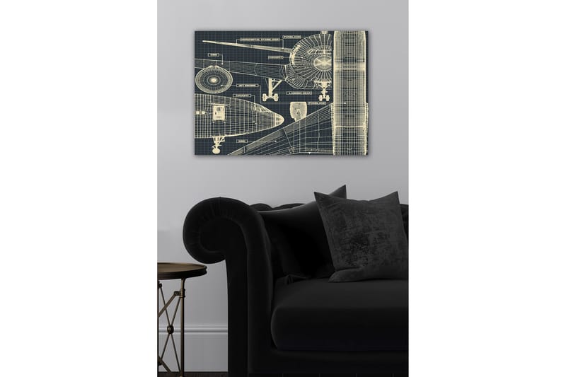 Koristeellinen Canvastaulu 50x70 cm - Monivärinen - Sisustustuotteet - Taulu & taide - Canvas-taulu