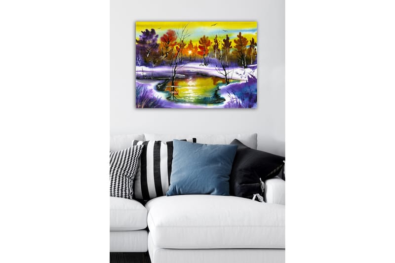 Koristeellinen Canvastaulu 50x70 cm - Monivärinen - Sisustustuotteet - Taulu & taide - Canvas-taulu