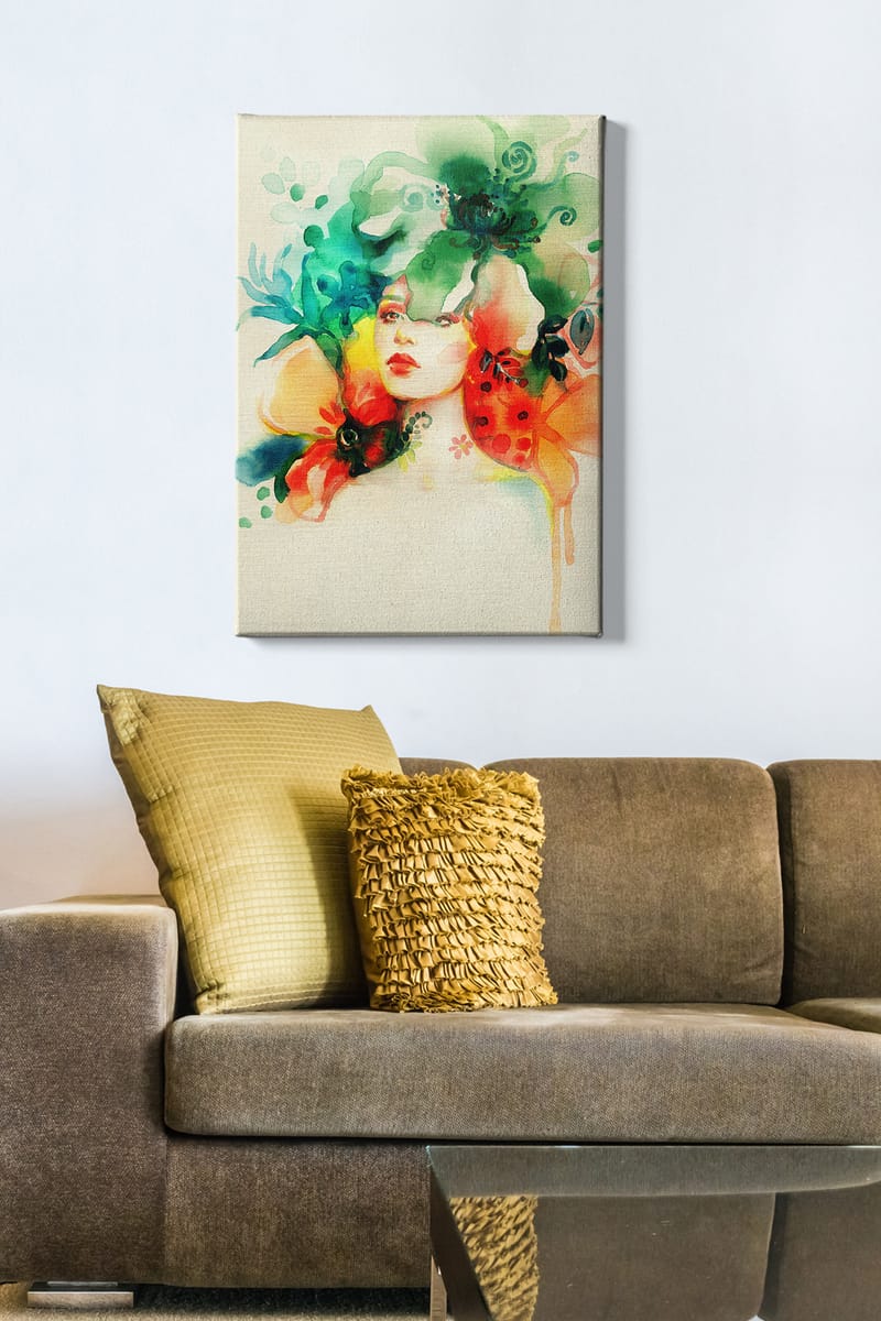 Koristeellinen Canvastaulu 50x70 cm - Monivärinen - Sisustustuotteet - Taulu & taide - Canvas-taulu