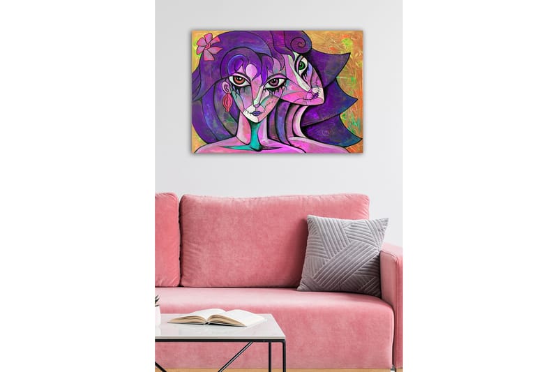 Koristeellinen Canvastaulu 50x70 cm - Monivärinen - Sisustustuotteet - Taulu & taide - Canvas-taulu