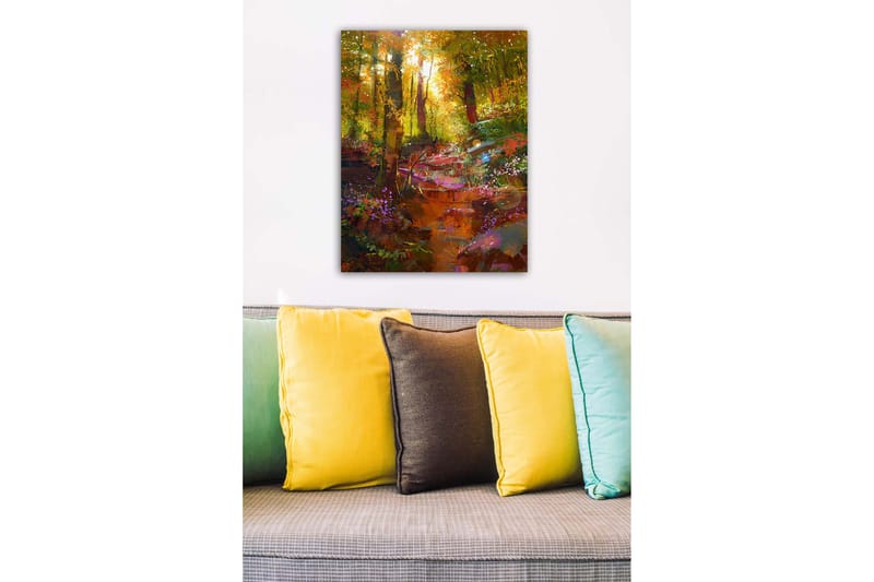 Koristeellinen Canvastaulu 50x70 cm - Monivärinen - Sisustustuotteet - Taulu & taide - Canvas-taulu