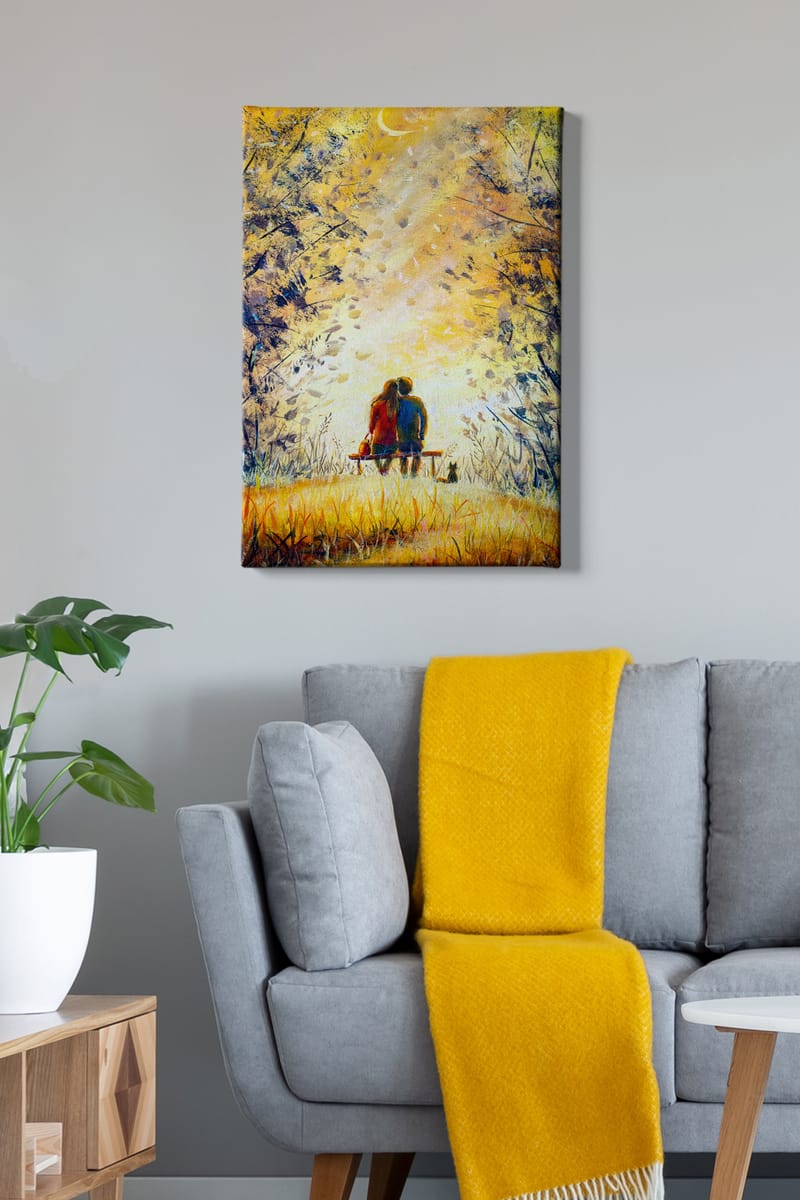Koristeellinen Canvastaulu 50x70 cm - Monivärinen - Sisustustuotteet - Taulu & taide - Canvas-taulu