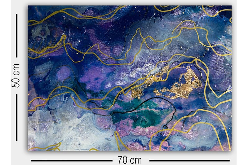 Koristeellinen Canvastaulu 50x70 cm - Monivärinen - Sisustustuotteet - Taulu & taide - Canvas-taulu