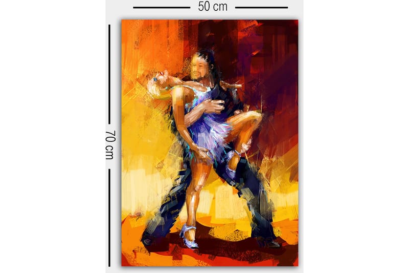 Koristeellinen Canvastaulu 50x70 cm - Monivärinen - Sisustustuotteet - Taulu & taide - Canvas-taulu