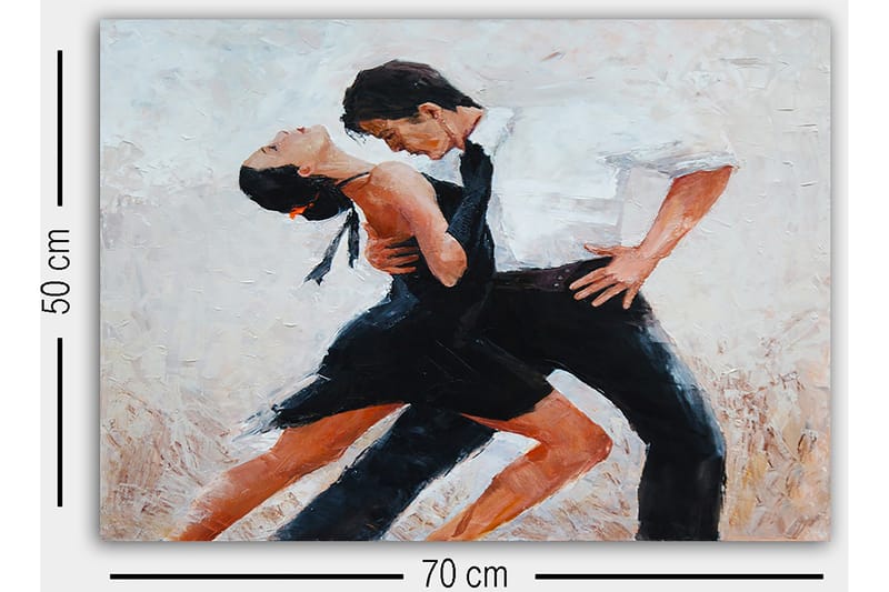 Koristeellinen Canvastaulu 50x70 cm - Monivärinen - Sisustustuotteet - Taulu & taide - Canvas-taulu