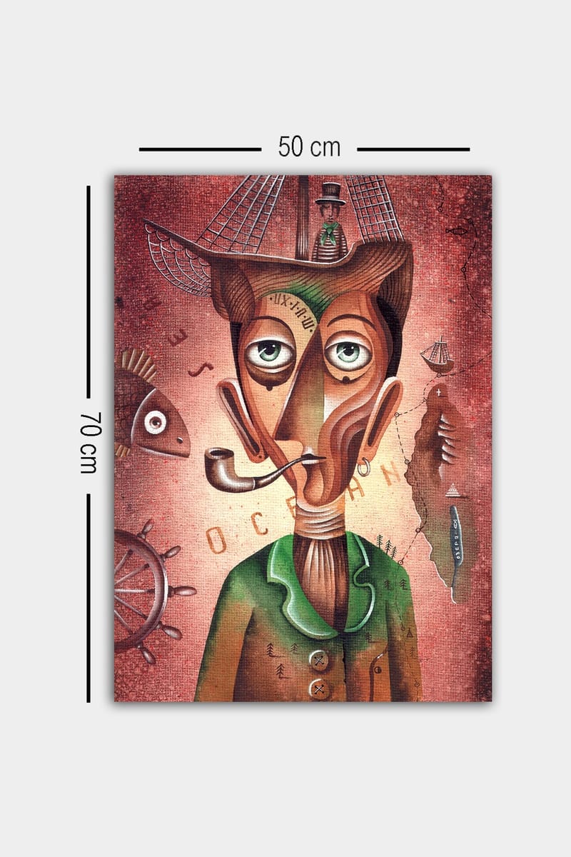 Koristeellinen Canvastaulu 50x70 cm - Monivärinen - Sisustustuotteet - Taulu & taide - Canvas-taulu