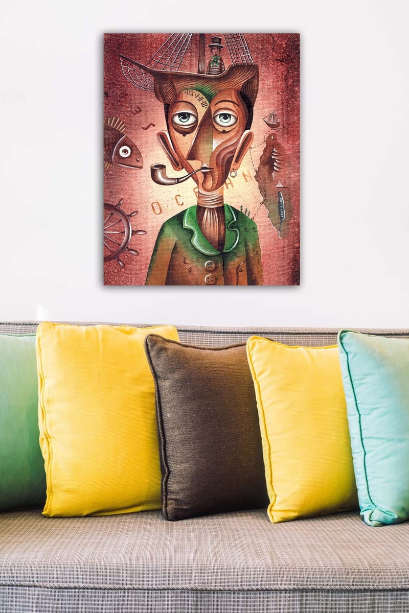 Koristeellinen Canvastaulu 50x70 cm - Monivärinen - Sisustustuotteet - Taulu & taide - Canvas-taulu
