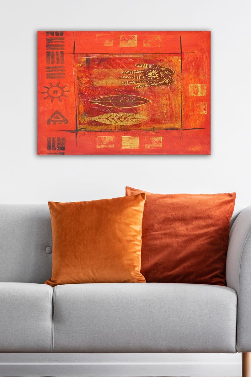 Koristeellinen Canvastaulu 50x70 cm - Monivärinen - Sisustustuotteet - Taulu & taide - Canvas-taulu
