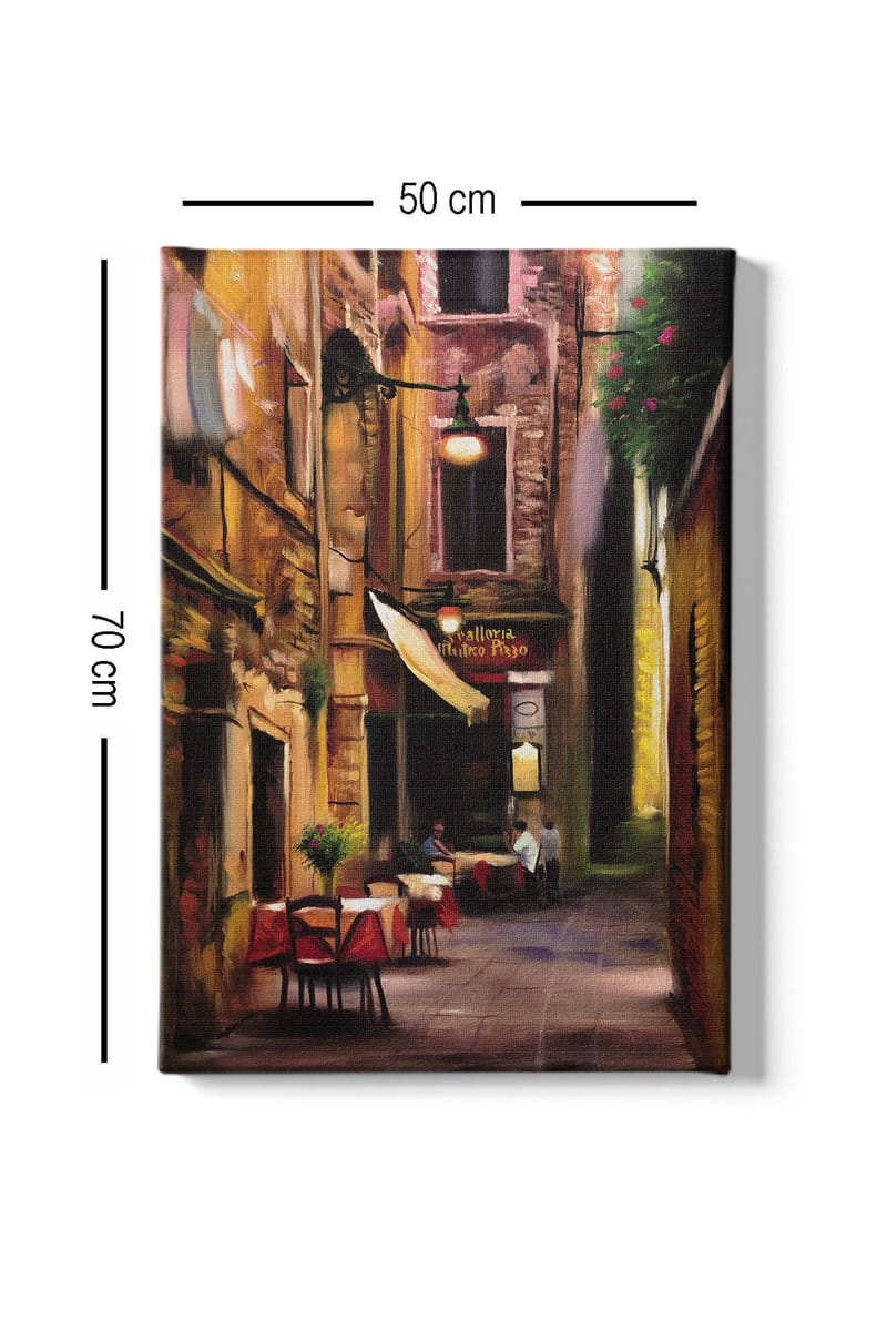 Koristeellinen Canvastaulu 50x70 cm - Monivärinen - Sisustustuotteet - Taulu & taide - Canvas-taulu