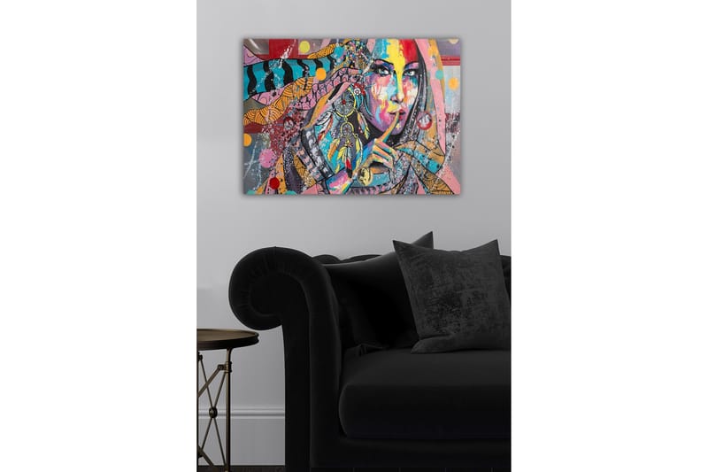 Koristeellinen Canvastaulu 50x70 cm - Monivärinen - Sisustustuotteet - Taulu & taide - Canvas-taulu