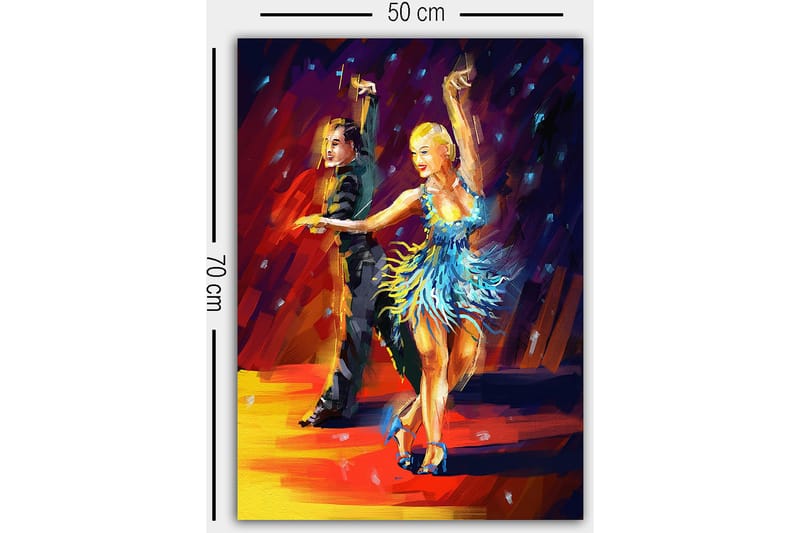 Koristeellinen Canvastaulu 50x70 cm - Monivärinen - Sisustustuotteet - Taulu & taide - Canvas-taulu