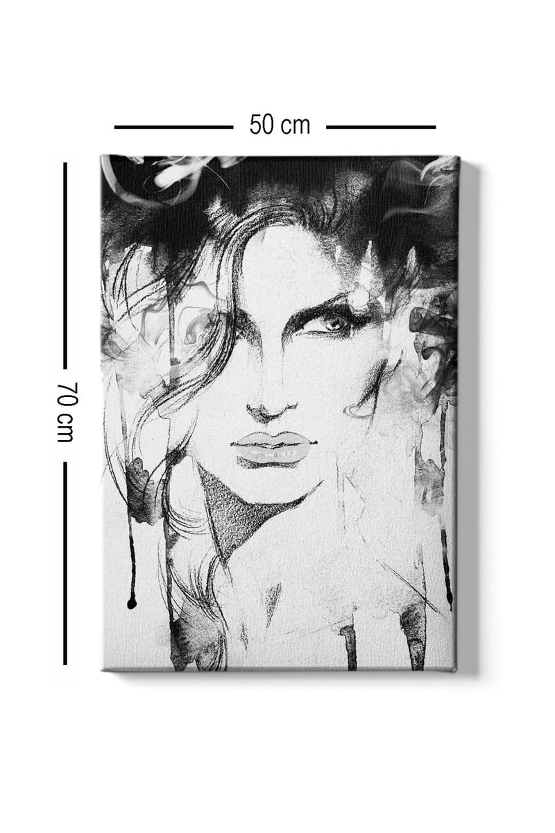 Koristeellinen Canvastaulu 50x70 cm - Monivärinen - Sisustustuotteet - Taulu & taide - Canvas-taulu