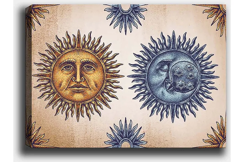 Koristeellinen Canvastaulu 50x70 cm - Monivärinen - Sisustustuotteet - Taulu & taide - Canvas-taulu