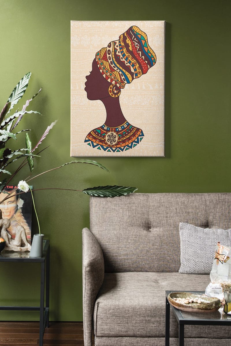 Koristeellinen Canvastaulu 50x70 cm - Monivärinen - Sisustustuotteet - Taulu & taide - Canvas-taulu