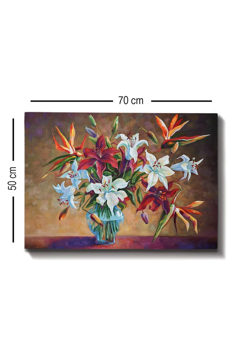 Koristeellinen Canvastaulu 50x70 cm - Monivärinen - Sisustustuotteet - Taulu & taide - Canvas-taulu