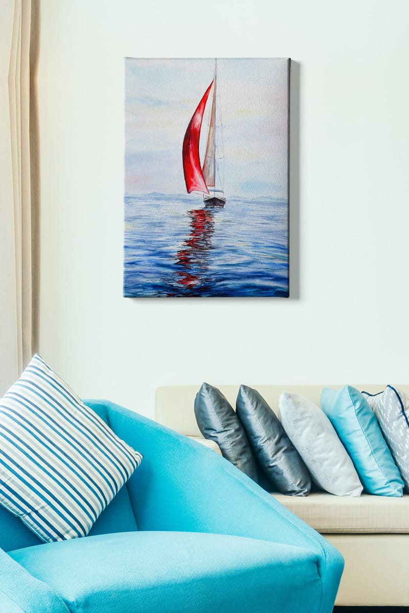 Koristeellinen Canvastaulu 50x70 cm - Monivärinen - Sisustustuotteet - Taulu & taide - Canvas-taulu