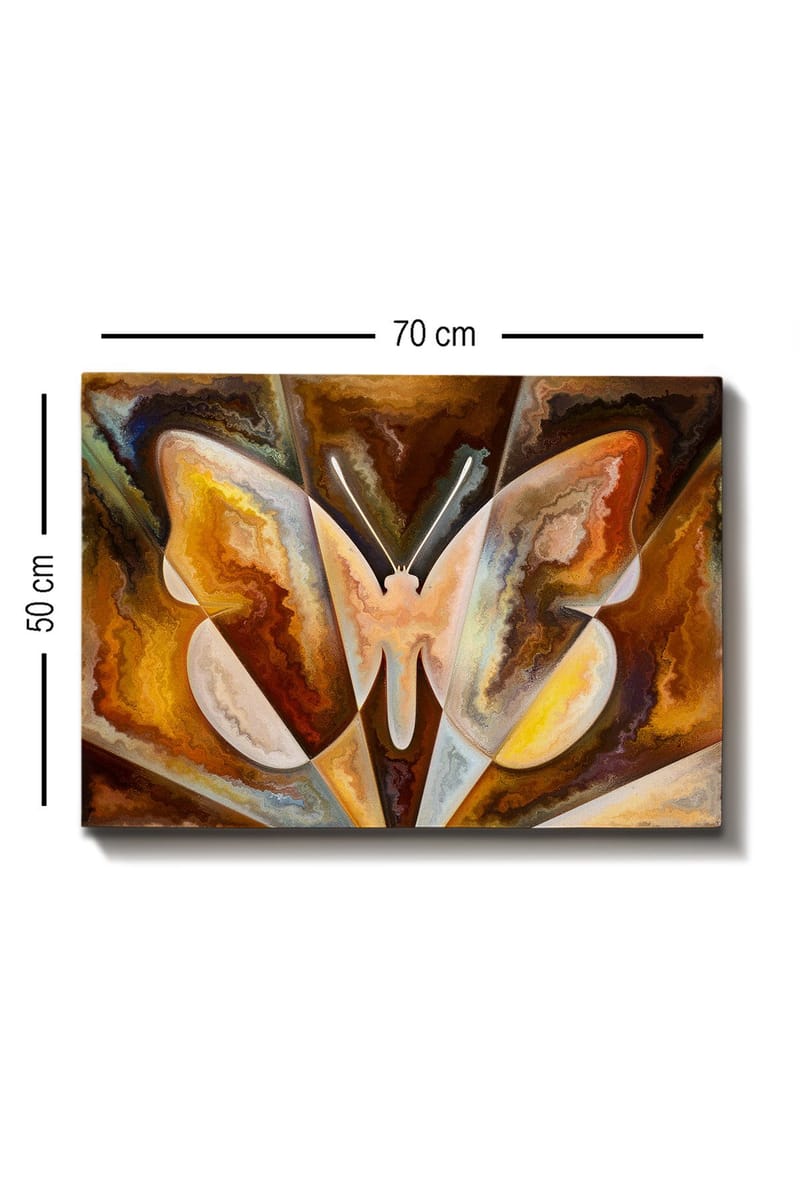 Koristeellinen Canvastaulu 50x70 cm - Monivärinen - Sisustustuotteet - Taulu & taide - Canvas-taulu