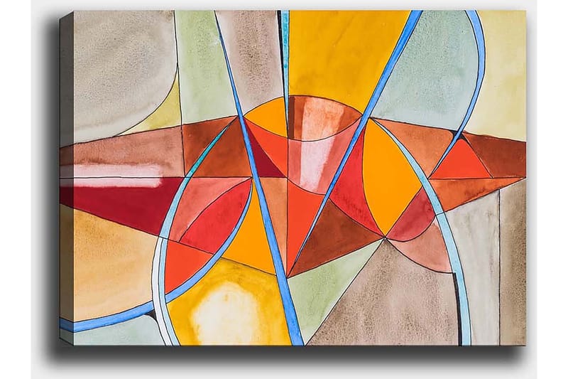 Koristeellinen Canvastaulu 50x70 cm - Monivärinen - Sisustustuotteet - Taulu & taide - Canvas-taulu