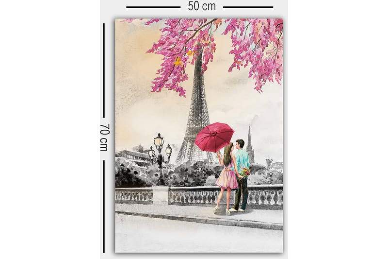 Koristeellinen Canvastaulu 50x70 cm - Monivärinen - Sisustustuotteet - Taulu & taide - Canvas-taulu