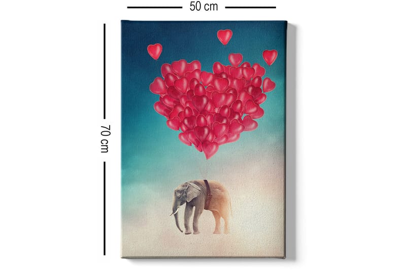 Koristeellinen Canvastaulu 50x70 cm - Monivärinen - Sisustustuotteet - Taulu & taide - Canvas-taulu