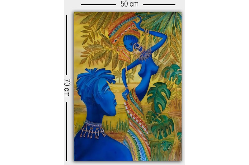 Koristeellinen Canvastaulu 50x70 cm - Monivärinen - Sisustustuotteet - Taulu & taide - Canvas-taulu