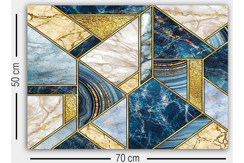 Koristeellinen Canvastaulu 50x70 cm - Monivärinen - Sisustustuotteet - Taulu & taide - Canvas-taulu