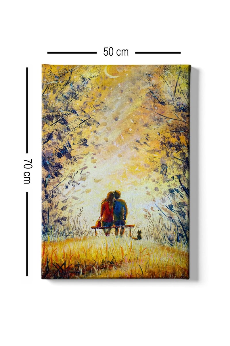 Koristeellinen Canvastaulu 50x70 cm - Monivärinen - Sisustustuotteet - Taulu & taide - Canvas-taulu