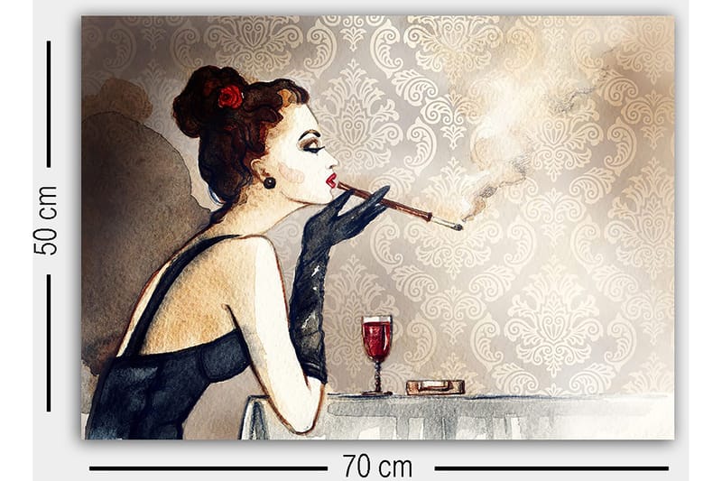 Koristeellinen Canvastaulu 50x70 cm - Monivärinen - Sisustustuotteet - Taulu & taide - Canvas-taulu