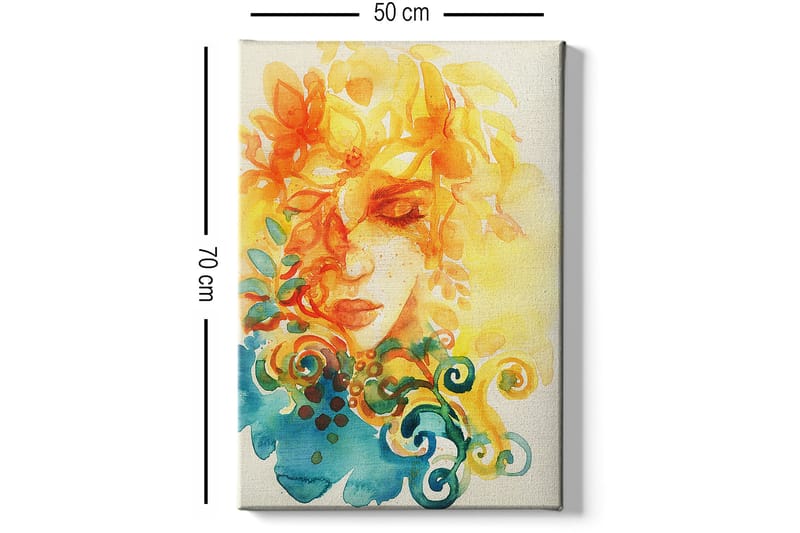 Koristeellinen Canvastaulu 50x70 cm - Monivärinen - Sisustustuotteet - Taulu & taide - Canvas-taulu