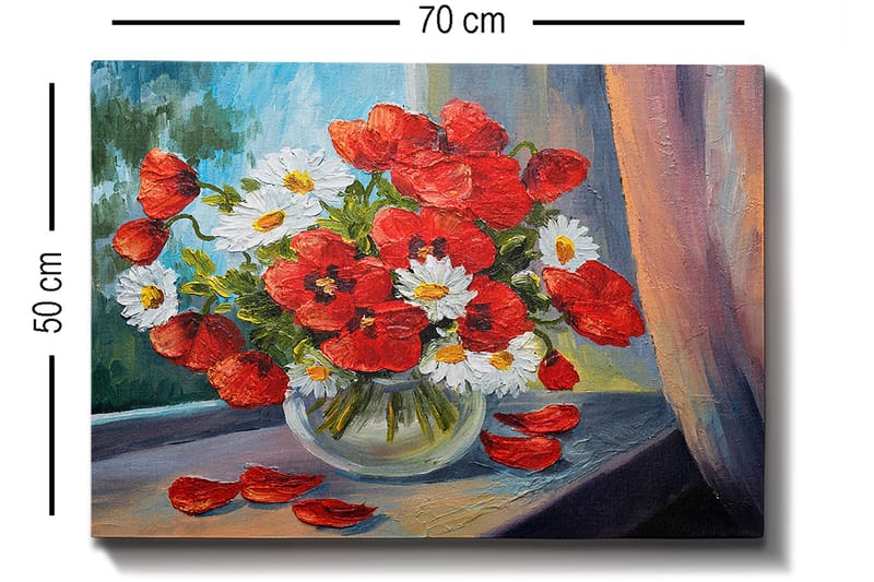Koristeellinen Canvastaulu 50x70 cm - Monivärinen - Sisustustuotteet - Taulu & taide - Canvas-taulu