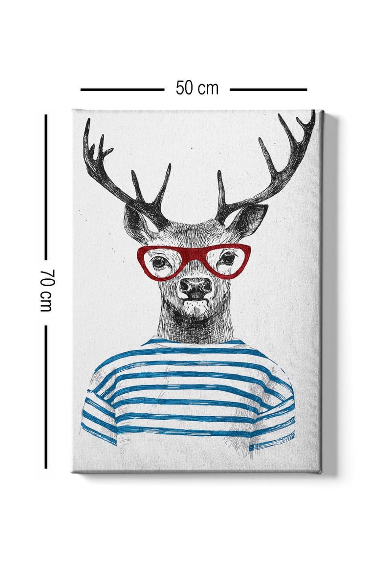 Koristeellinen Canvastaulu 50x70 cm - Monivärinen - Sisustustuotteet - Taulu & taide - Canvas-taulu